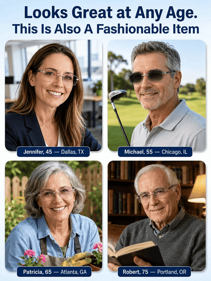 👑[Regain Your Youthful Vision] Smart Zoom Diamond-Cut Reading Glasses