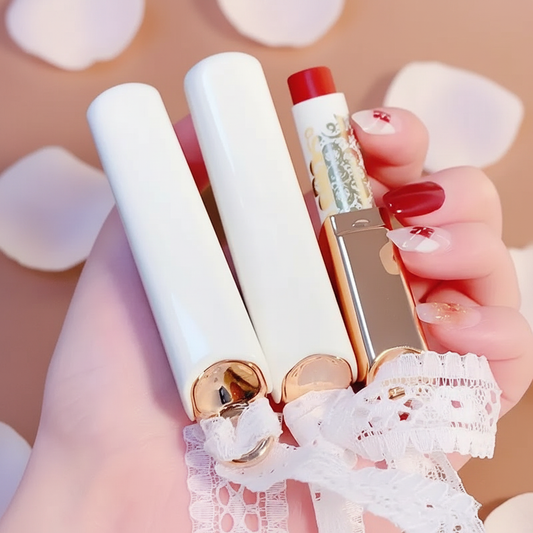 口红玫瑰金背景