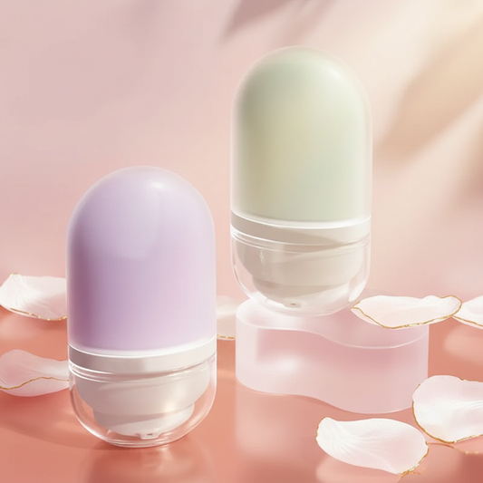 妆前乳玫瑰金背景