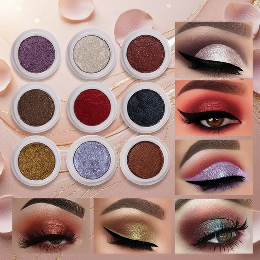 眼影玫瑰金背景