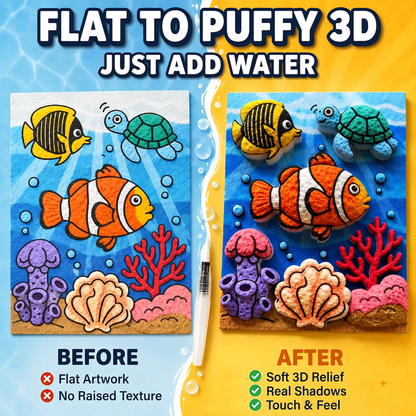 3D Textured Puff Paper 🍀