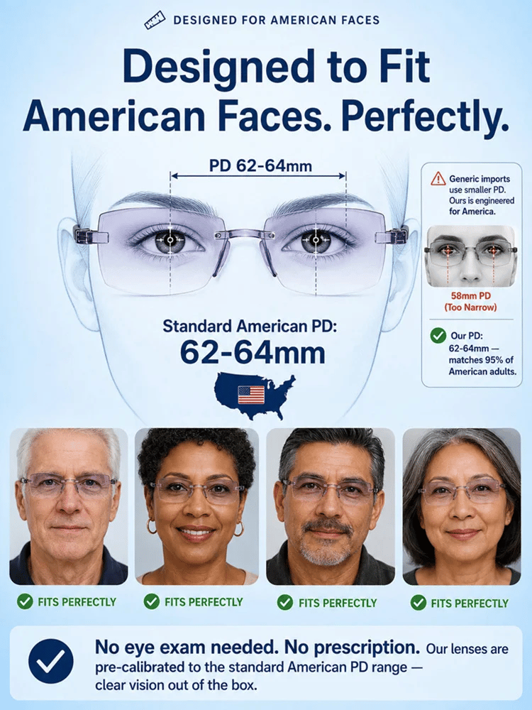 👑[Regain Your Youthful Vision] Smart Zoom Diamond-Cut Reading Glasses