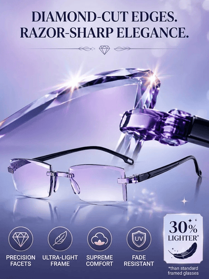 👑[Regain Your Youthful Vision] Smart Zoom Diamond-Cut Reading Glasses