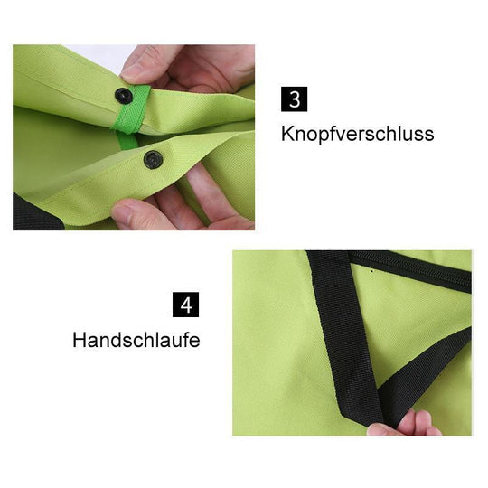 🔥HOT SALE 50% OFF🔥 Foldable 2-in-1 Rolling Shopping Bag – With Luggage-Style Wheels